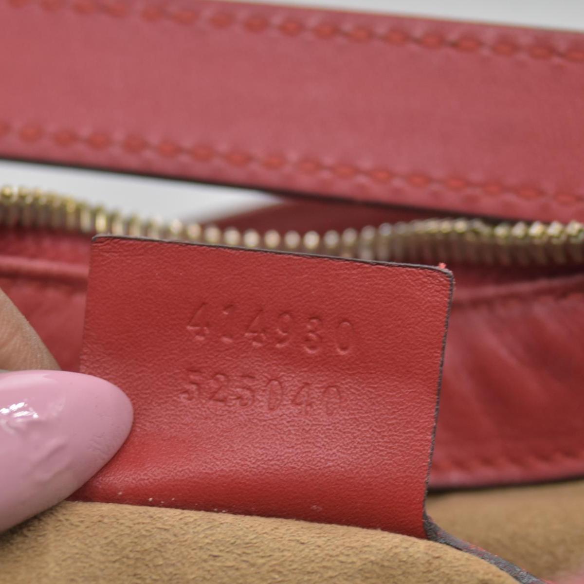 $1980 Gucci GG Supreme Monogram Linea A Hobo Red