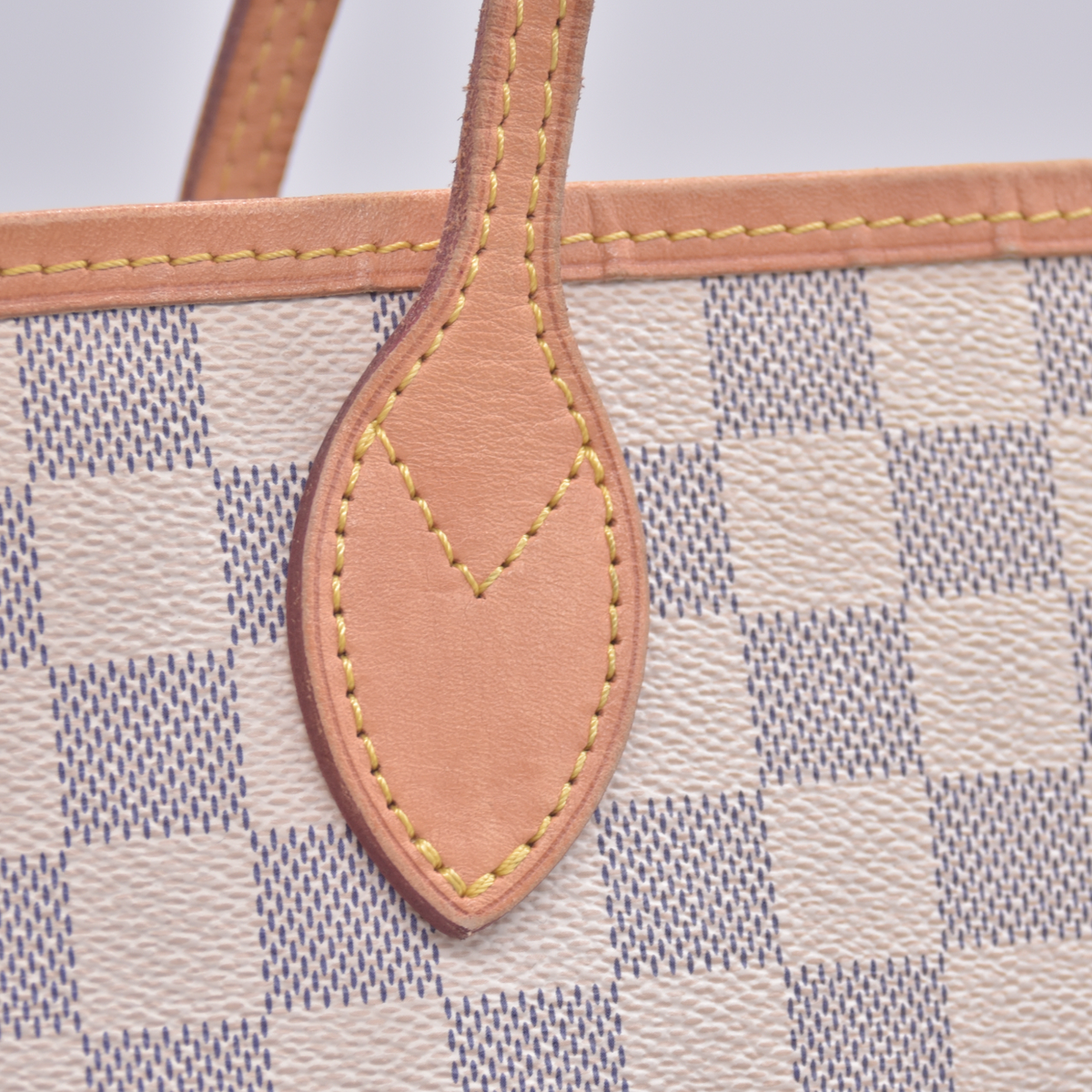 $2240 2018 Louis Vuitton Damier Azur Neverfull MM with Pouch SD1118 10021110