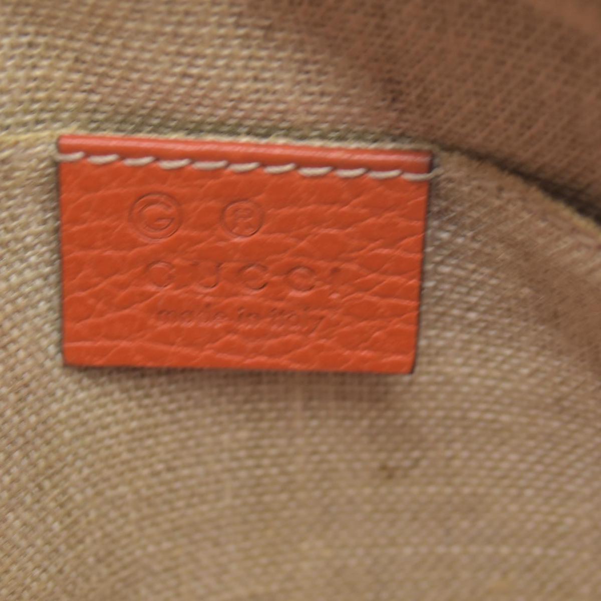 $1290 Gucci Bree GG Canvas Shoulder Bag Orange CONSIGNMENT