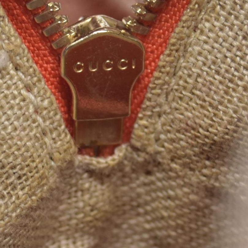 $1290 Gucci Bree GG Canvas Shoulder Bag Orange CONSIGNMENT