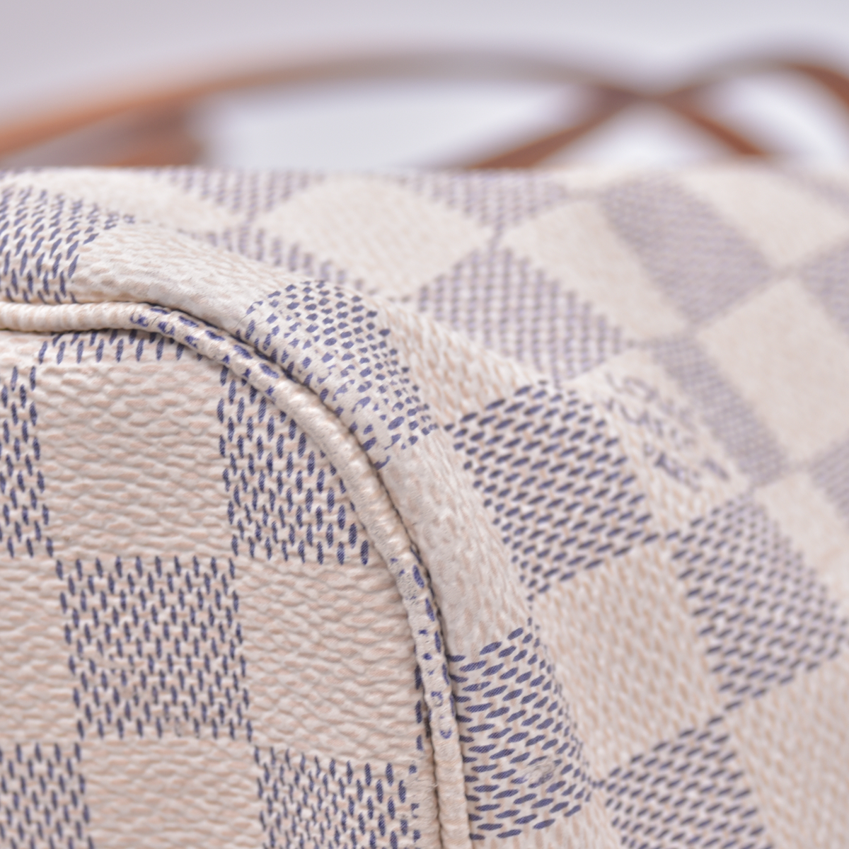 $2240 2018 Louis Vuitton Damier Azur Neverfull MM with Pouch SD1118 10021110