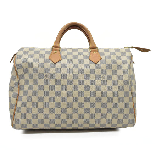 AUCTION $1550 Louis Vuitton Damier Azur Speedy 30 DU3028