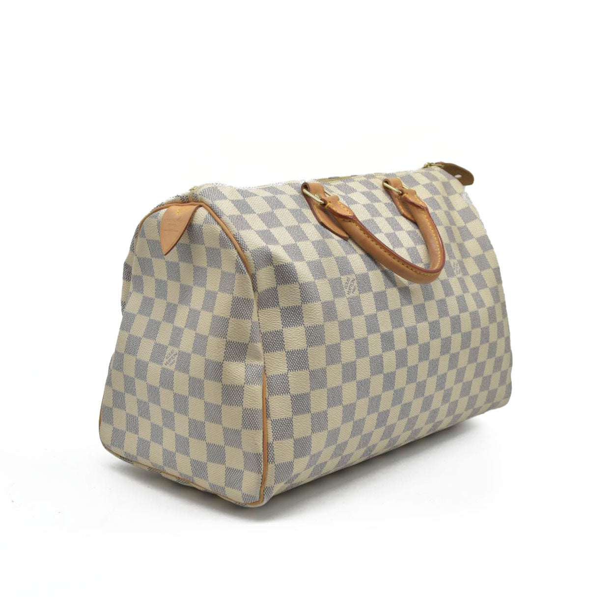 AUCTION $1550 Louis Vuitton Damier Azur Speedy 30 DU3028