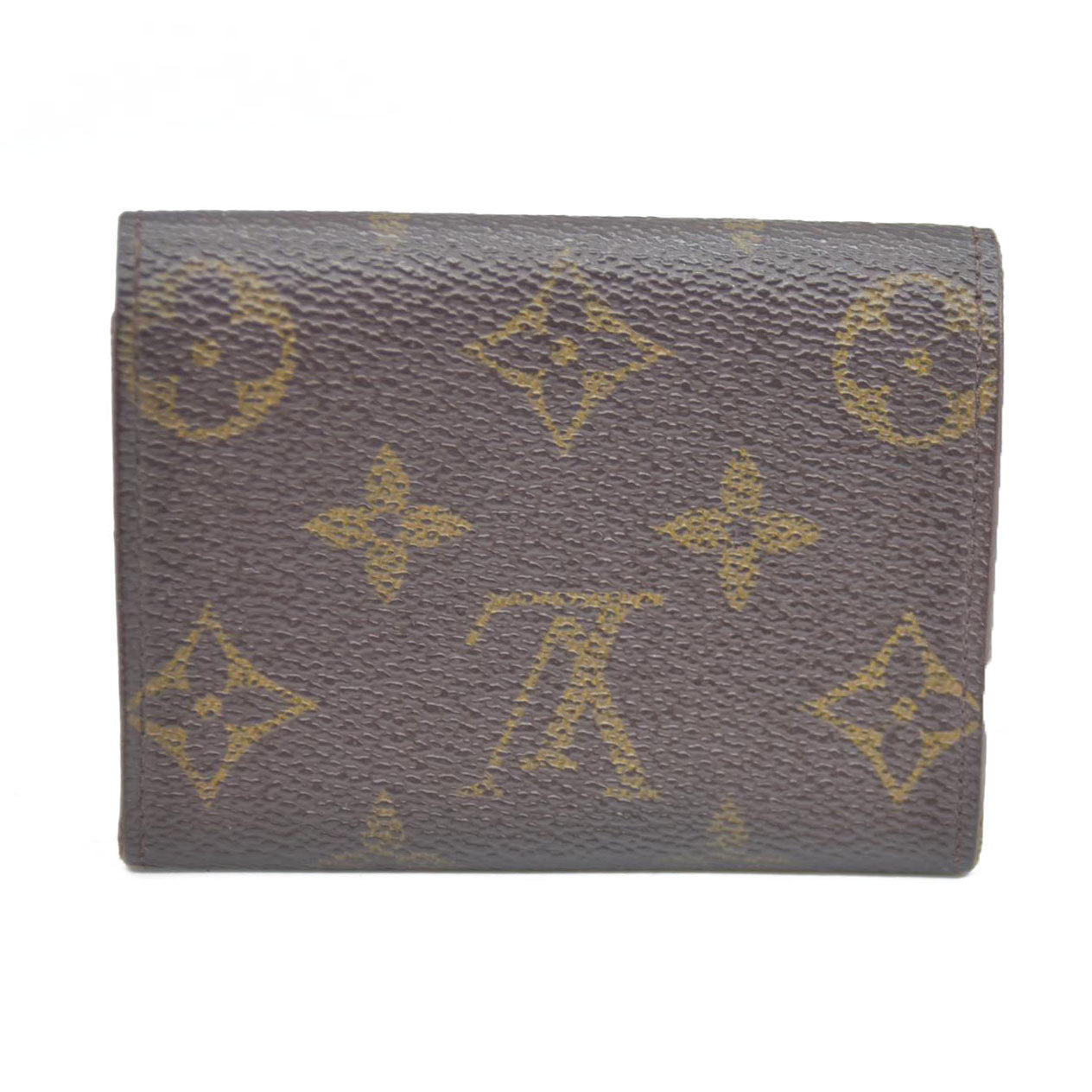AUCTION $430 LOUIS VUITTON Monogram Plat Bifold Wallet Coin Case