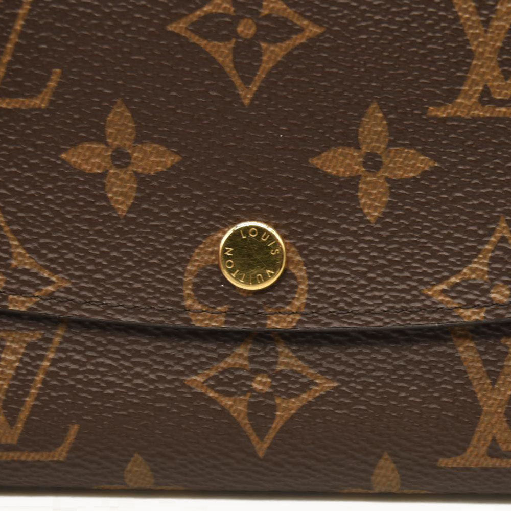 LOUIS VUITTON Monogram Emilie Wallet Rose Ballerine