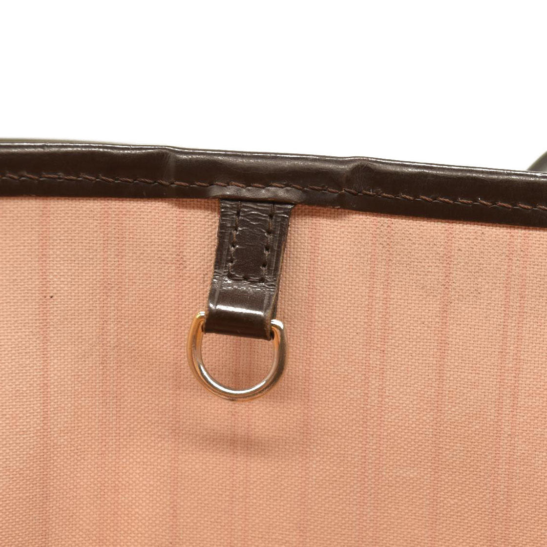 Louis Vuitton  Damier Ebene Neo Neverfull MM Rose Ballerine