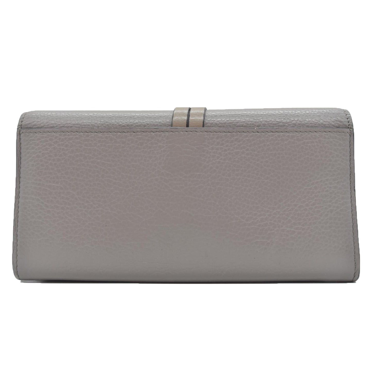 $595 Chloe Alphabet Leather Bifold Long Wallet