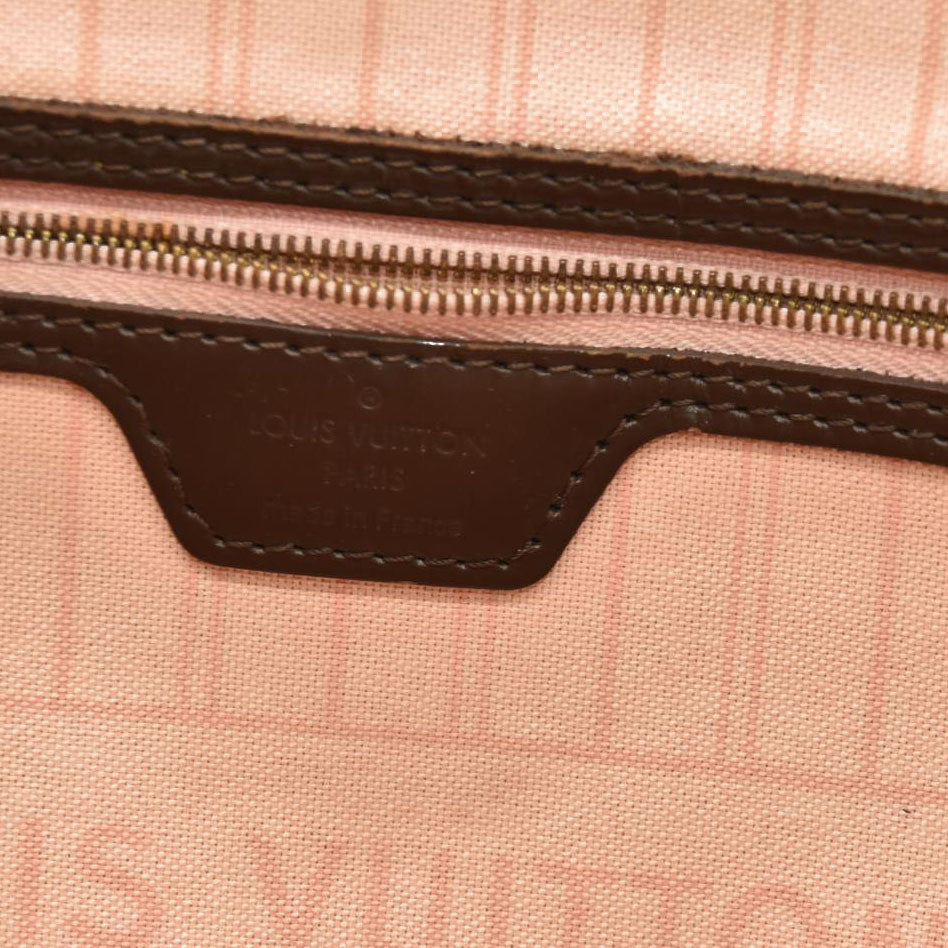 Louis Vuitton  Damier Ebene Neo Neverfull MM Rose Ballerine