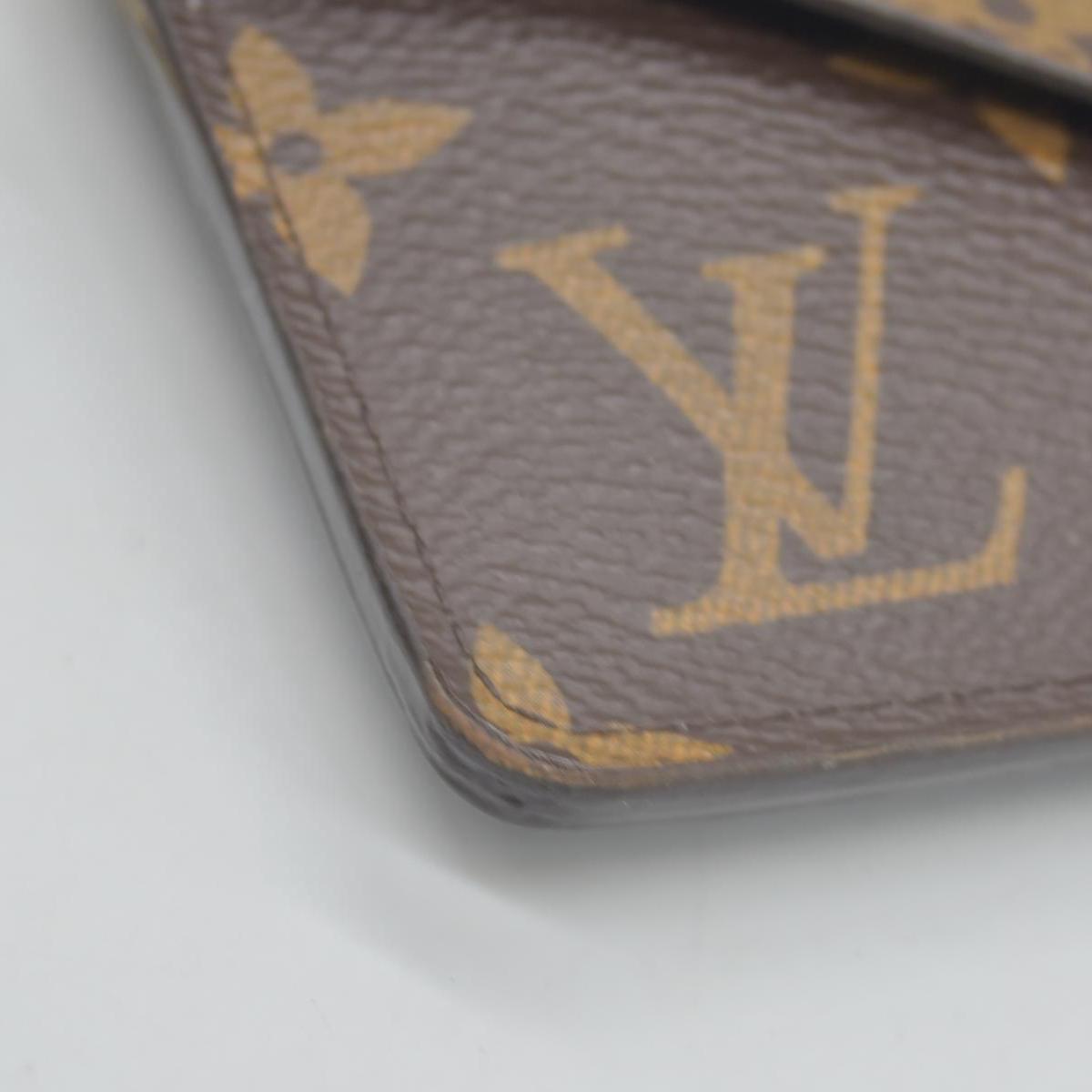 $675 Louis Vuitton Monogram Recto Verso Card Holder Black