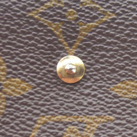 AUCTION $430 LOUIS VUITTON Monogram Plat Bifold Wallet Coin Case