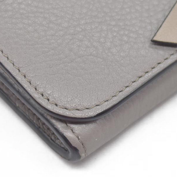 $595 Chloe Alphabet Leather Bifold Long Wallet