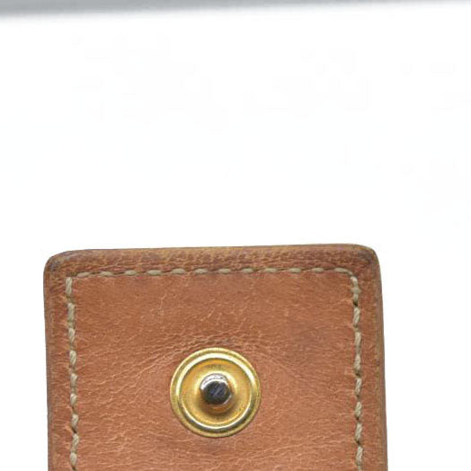 Celine Vintage Bifold Leather Brown Wallet Medium Folding Card Bill Horseshoe