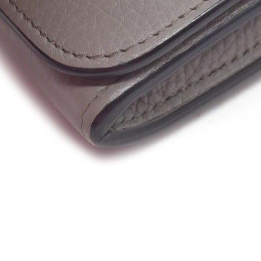 $595 Chloe Alphabet Leather Bifold Long Wallet