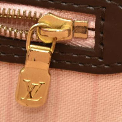 Louis Vuitton  Damier Ebene Neo Neverfull MM Rose Ballerine