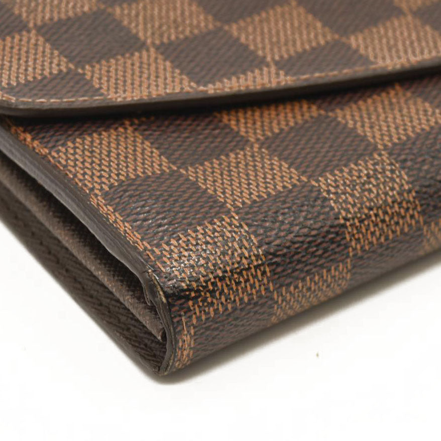 LOUIS VUITTON Damier Ebene Sarah Wallet NM CA4134