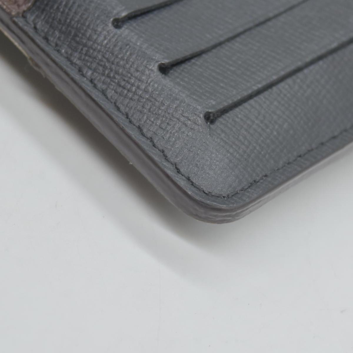 $675 Louis Vuitton Monogram Recto Verso Card Holder Black