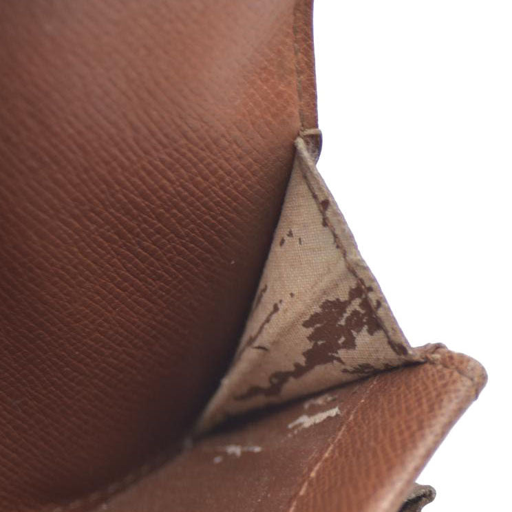 AUCTION $430 LOUIS VUITTON Monogram Plat Bifold Wallet Coin Case