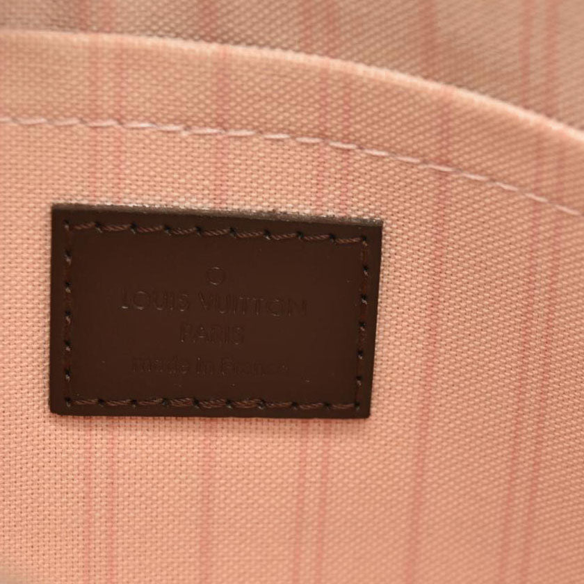 Louis Vuitton  Damier Ebene Neo Neverfull MM Rose Ballerine