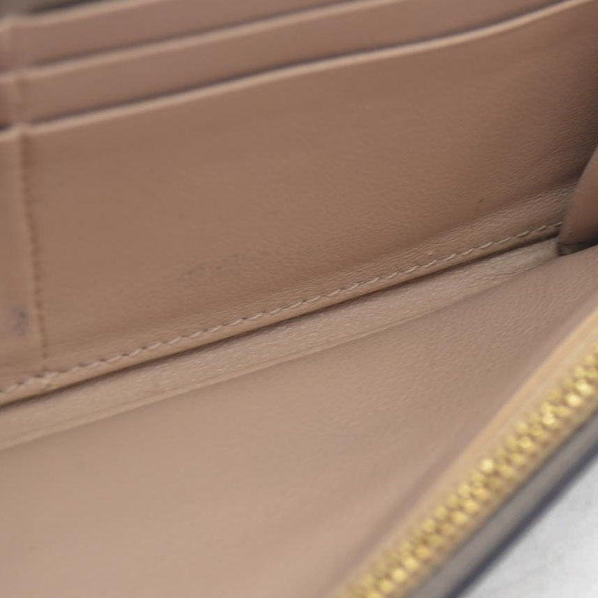 $595 Chloe Alphabet Leather Bifold Long Wallet