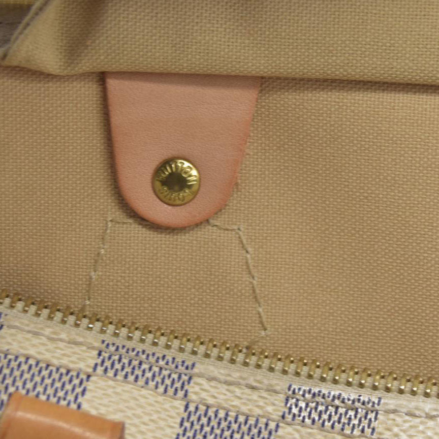 AUCTION $1550 Louis Vuitton Damier Azur Speedy 30 DU3028