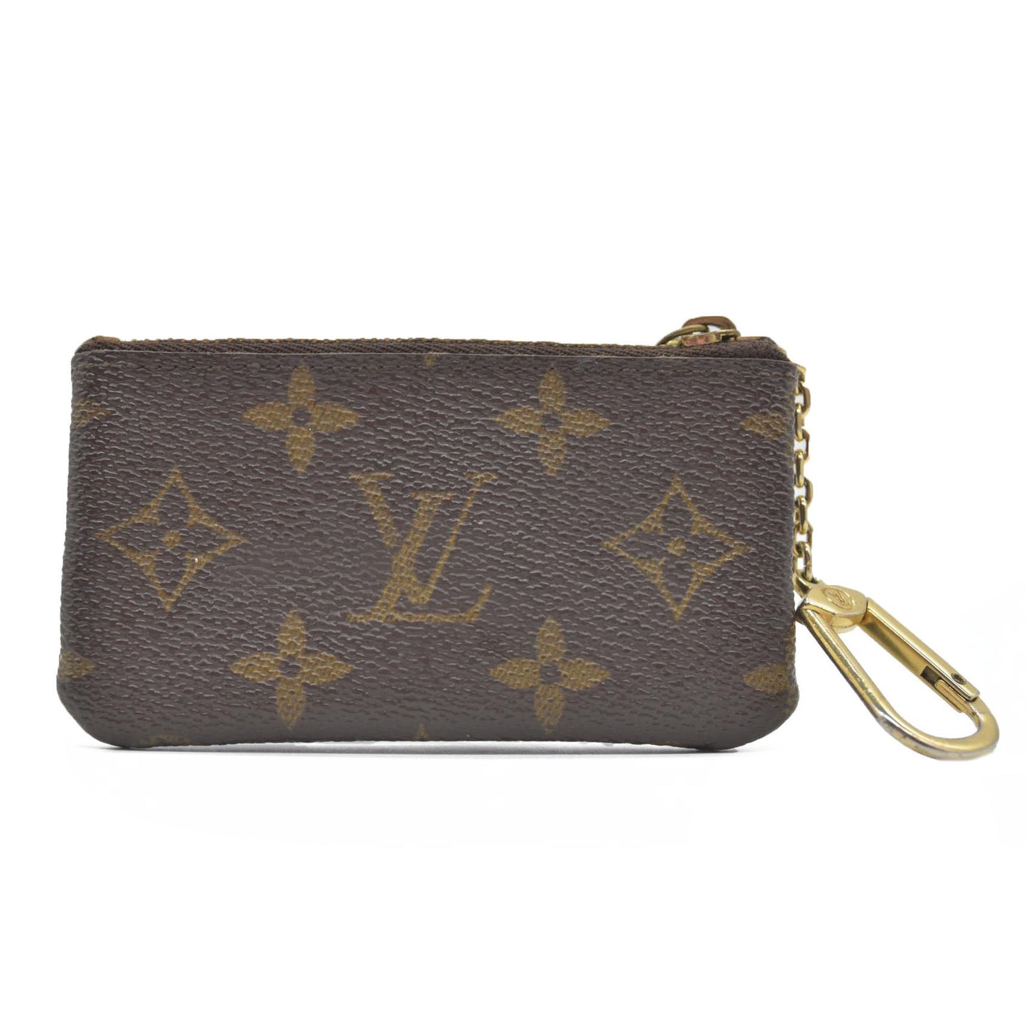 $345 LOUIS VUITTON Monogram Key Pouch Pochette Cles