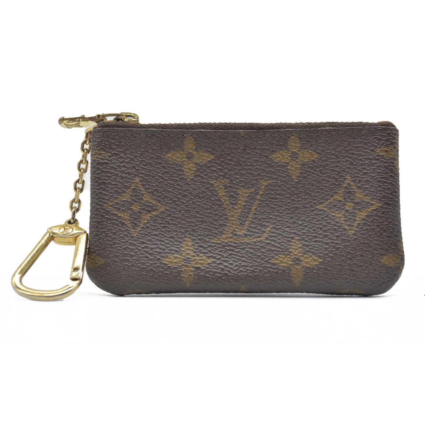 $345 LOUIS VUITTON Monogram Key Pouch Pochette Cles