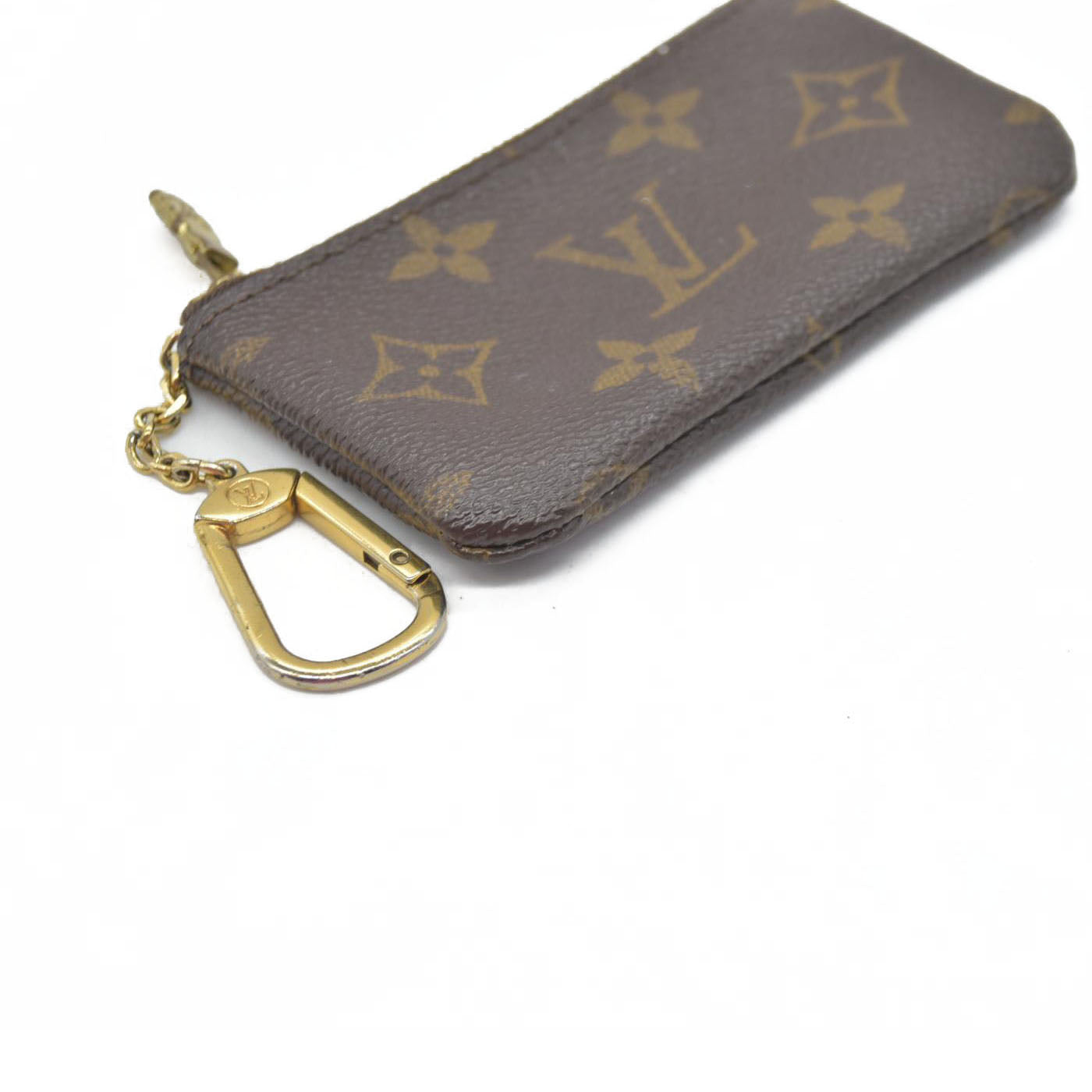 $345 LOUIS VUITTON Monogram Key Pouch Pochette Cles