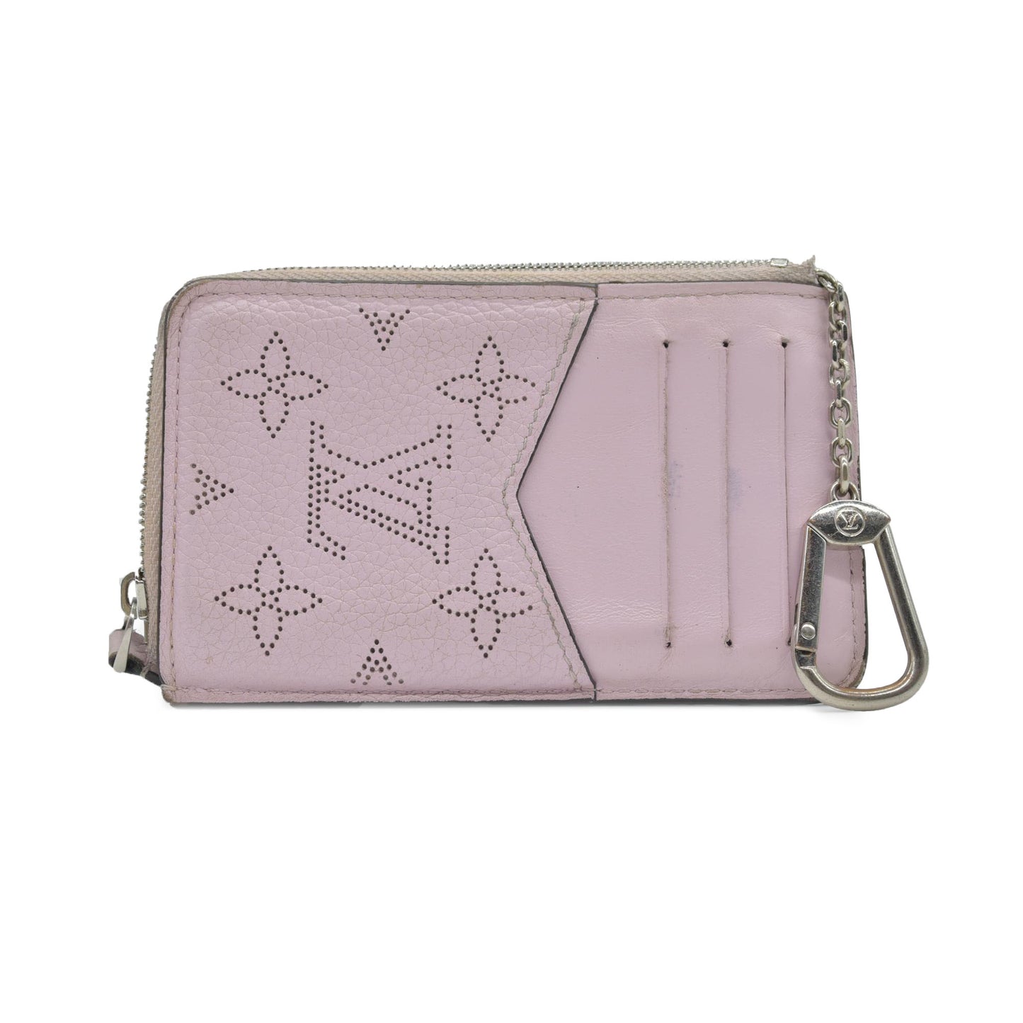 $815 Louis Vuitton Mahina Recto Verso Card Holder Magnolia