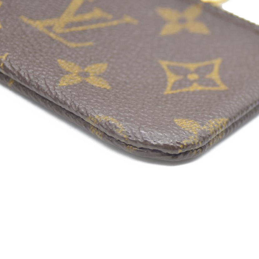 Louis Vuitton Monogram Pochette Cles Wallet Coin Purse Brown