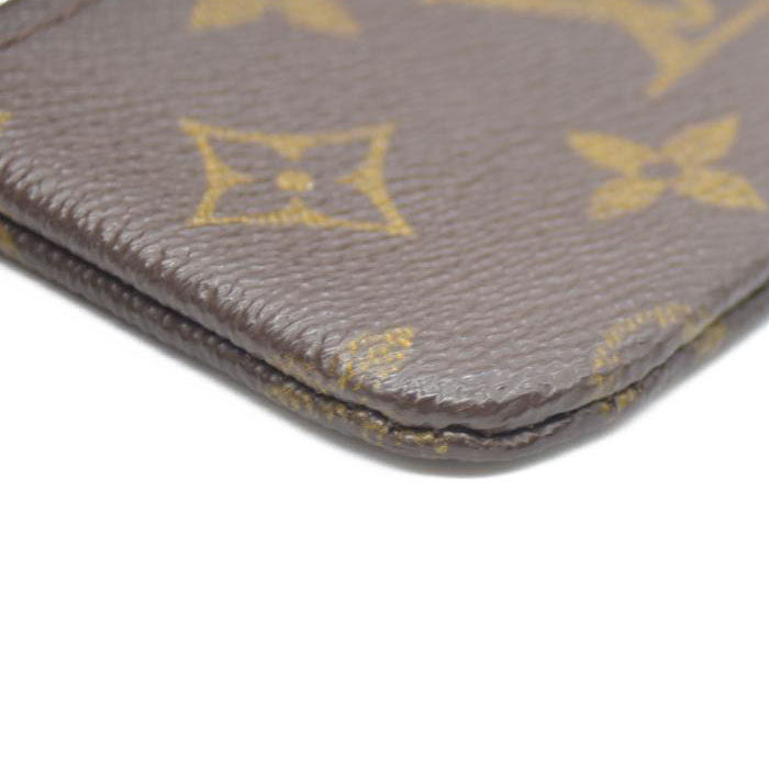 Louis Vuitton Monogram Pochette Cles Wallet Coin Purse Brown