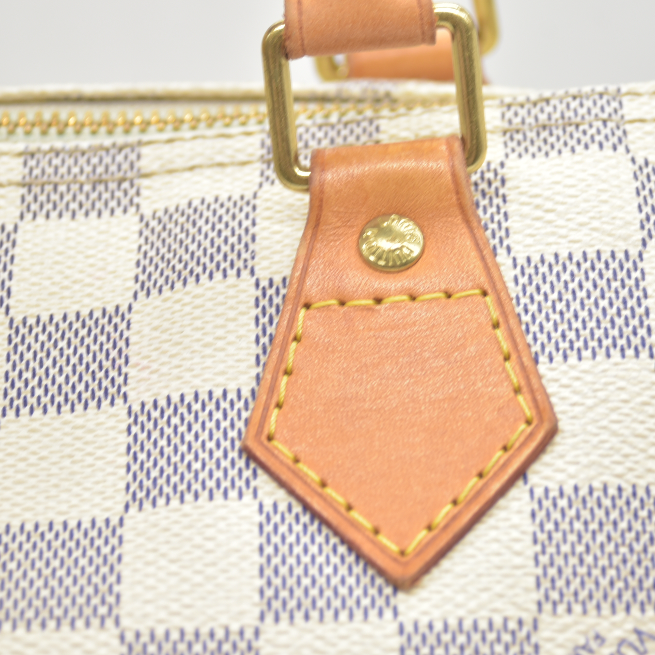 $1550 2008 Louis Vuitton Speedy Handbag Damier Azur 30 DU3008