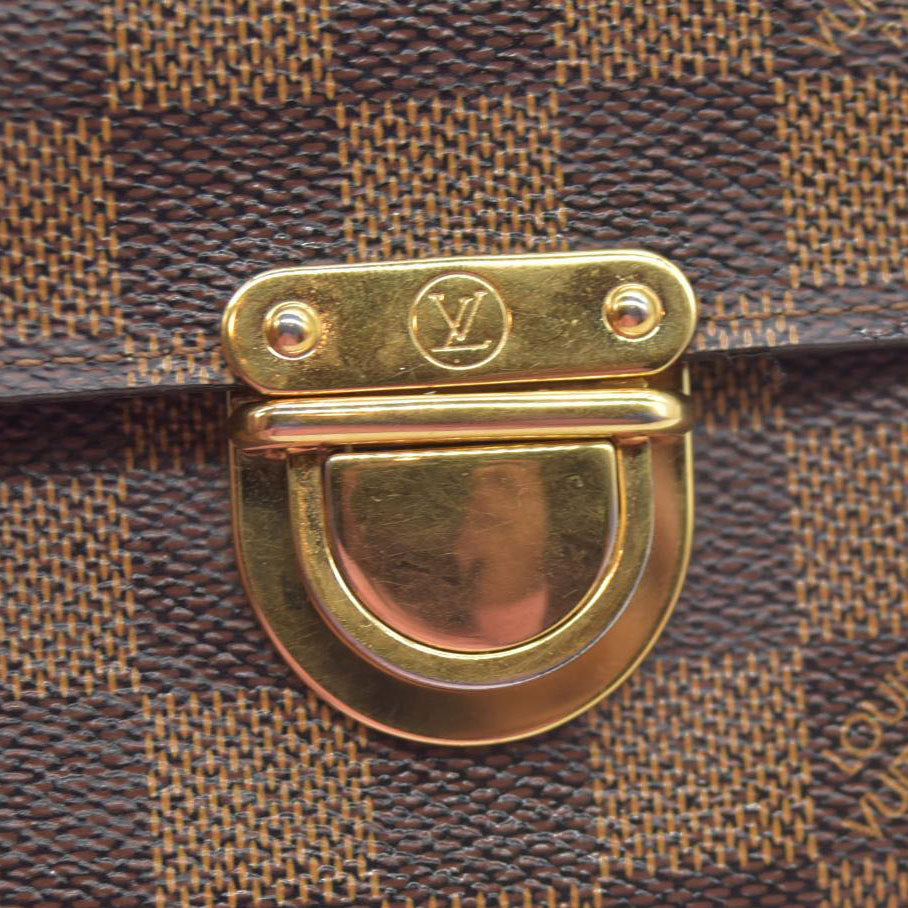 $750 LOUIS VUITTON Damier Ebene Koala Compact Wallet