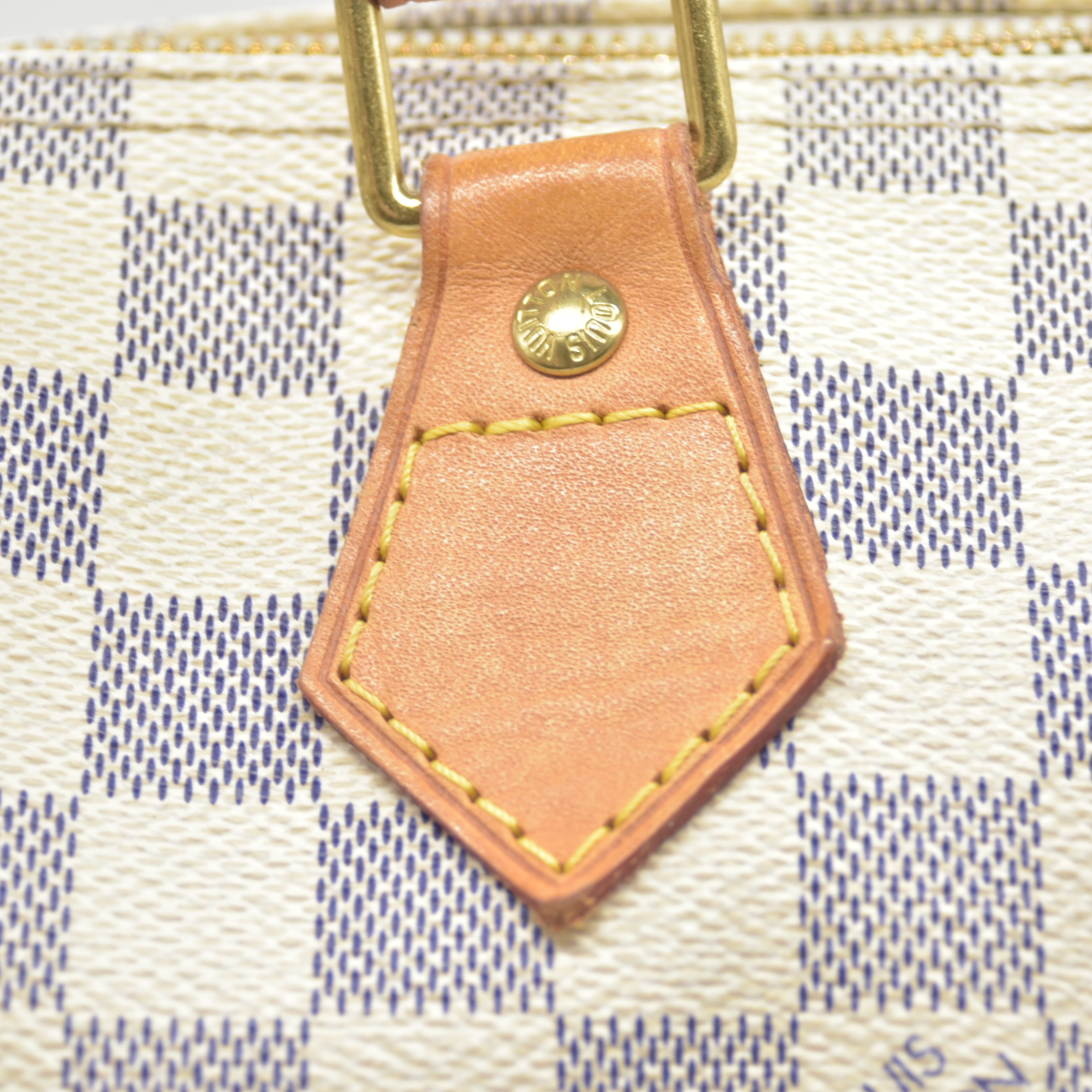 $1550 2008 Louis Vuitton Speedy Handbag Damier Azur 30 DU3008
