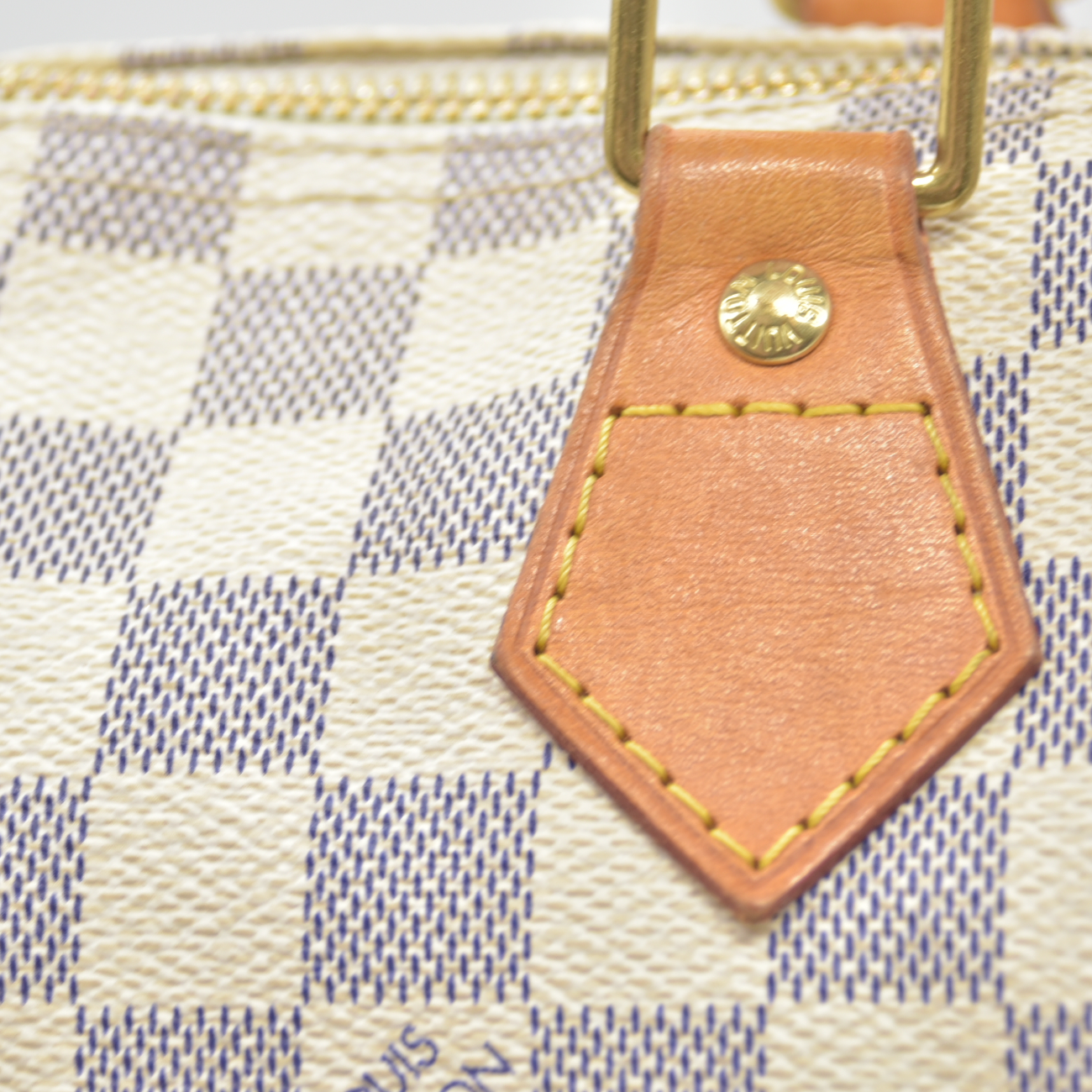 $1550 2008 Louis Vuitton Speedy Handbag Damier Azur 30 DU3008