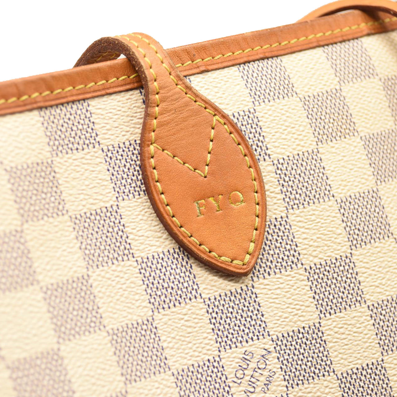 LOUIS VUITTON Damier Azur Neverfull GM