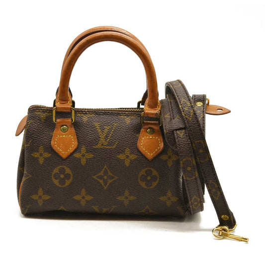 LOUIS VUITTON Monogram Mini Speedy with Strap