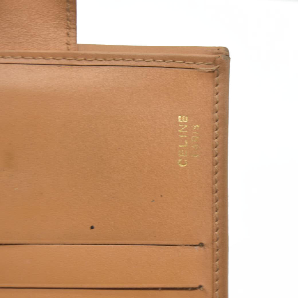 Celine Leather Printed French Purse