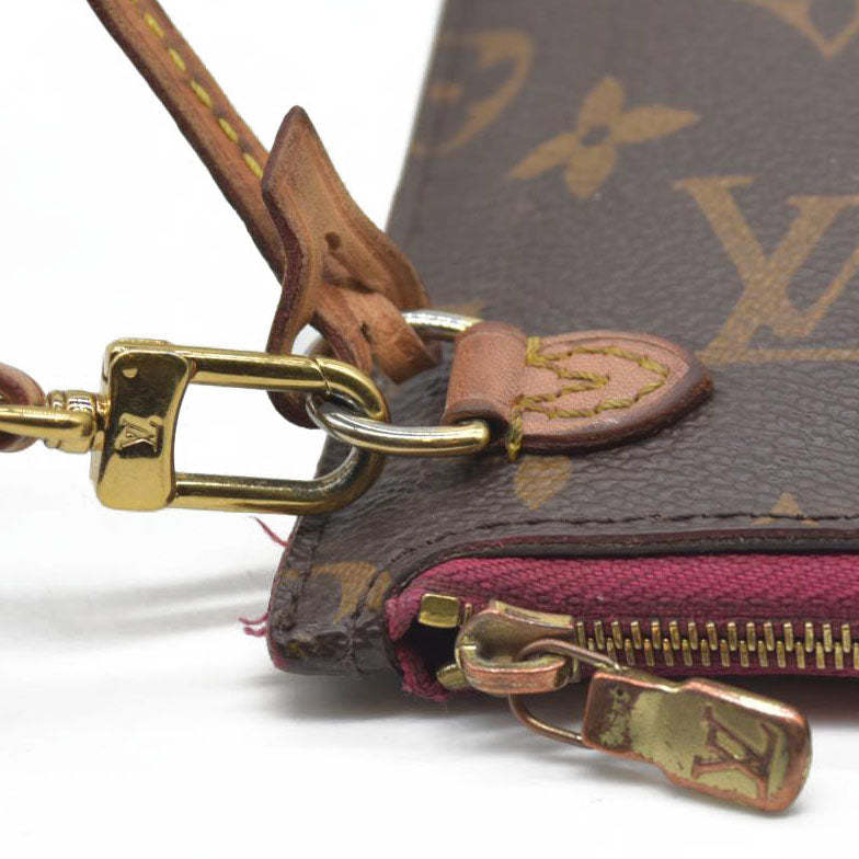 Louis Vuitton  Monogram Neverfull MM GM Pochette Pivoine