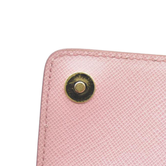 Prada  Saffiano Cahier Chain Wallet Petalo