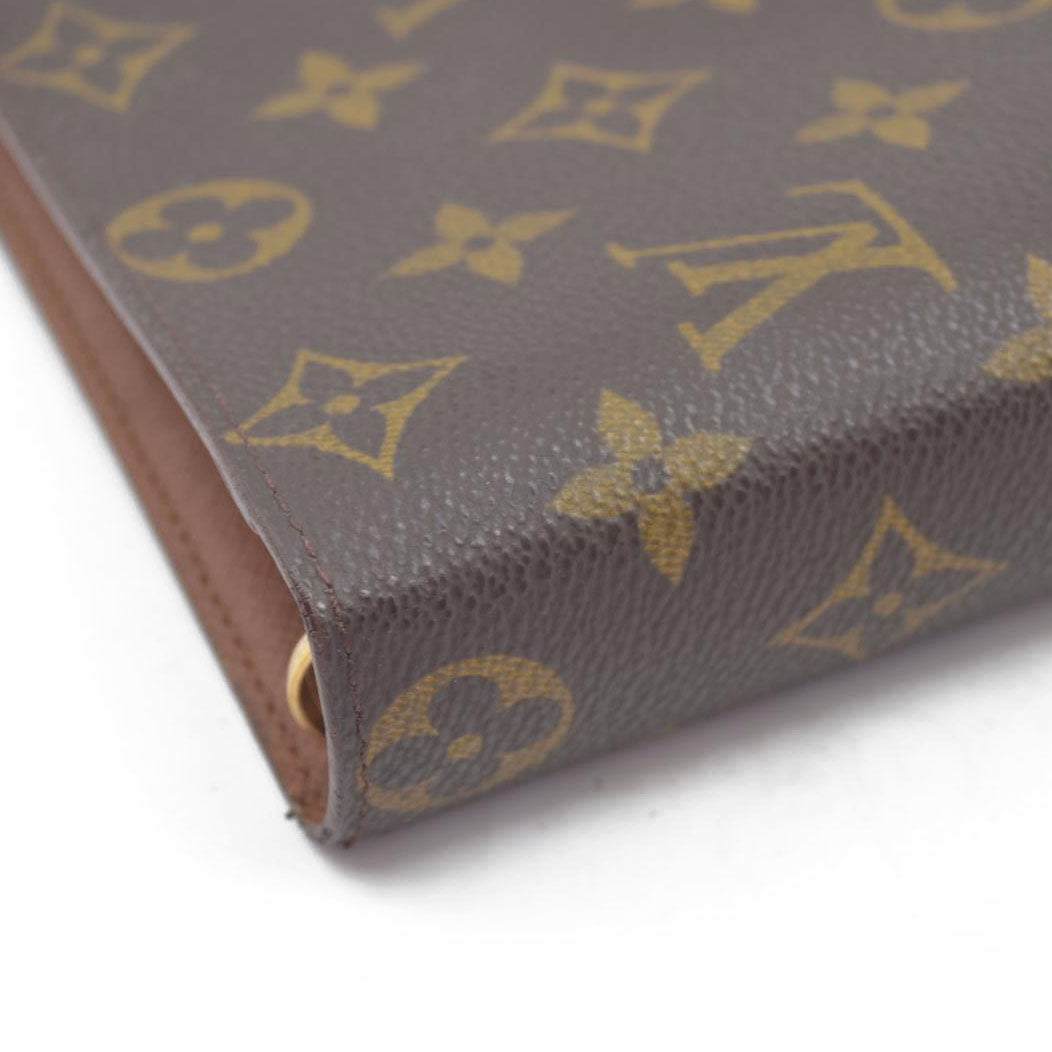 $755 LOUIS VUITTON Monogram Agenda MM Day Planner Notebook Cover SP1908