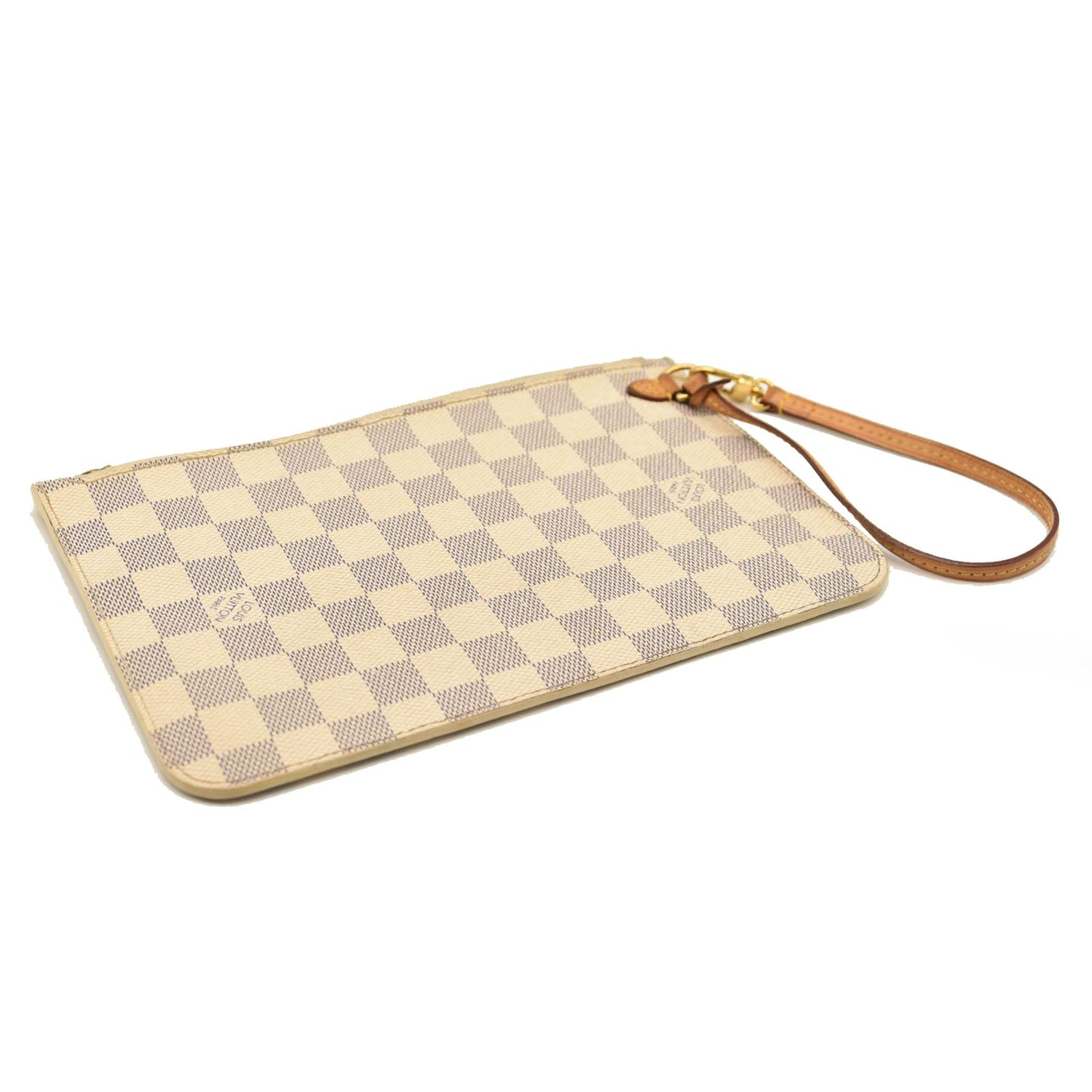 2011 LOUIS VUITTON Damier Azur Neverfull MM Pochette