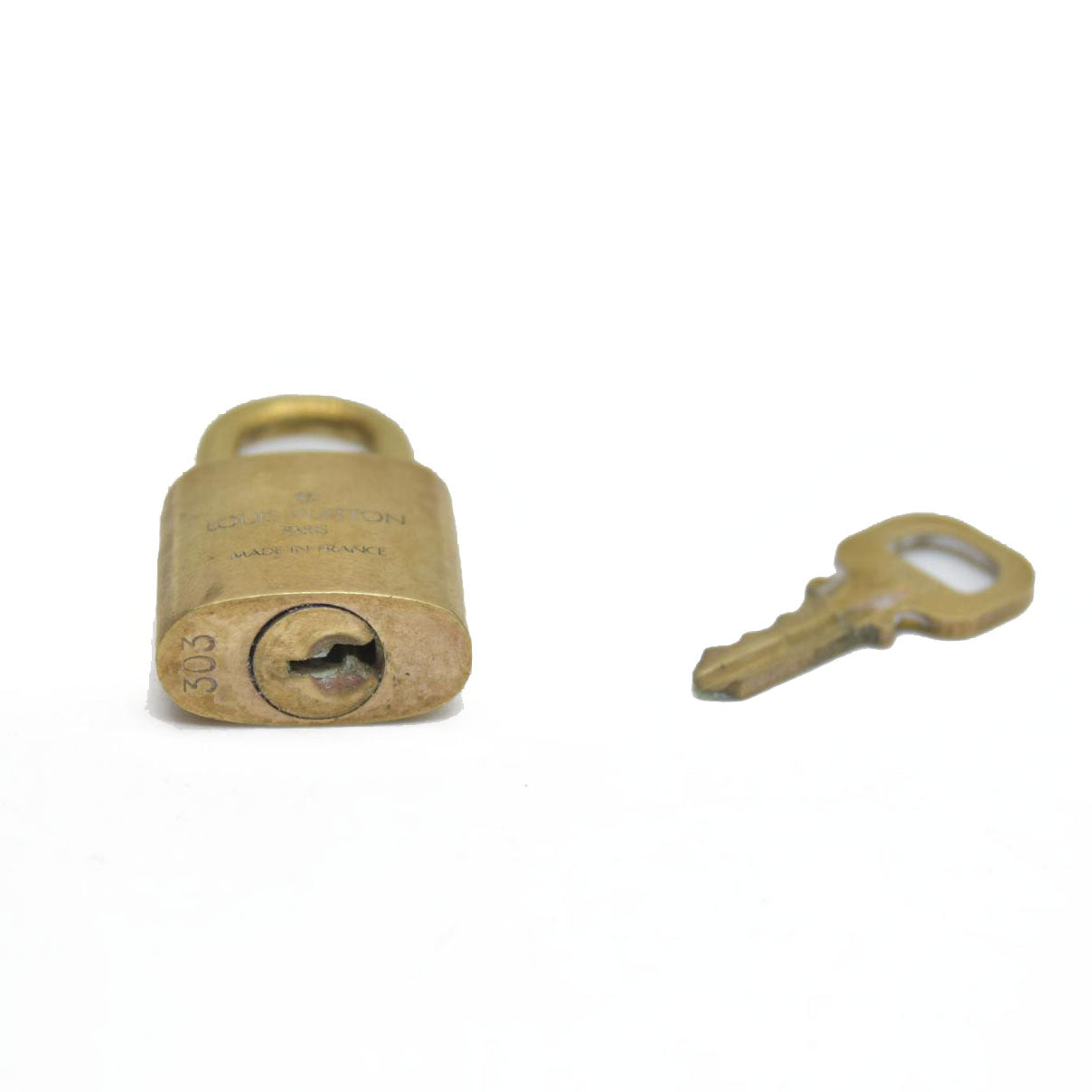 AUCTION Louis Vuitton Gold Lock and Key #303