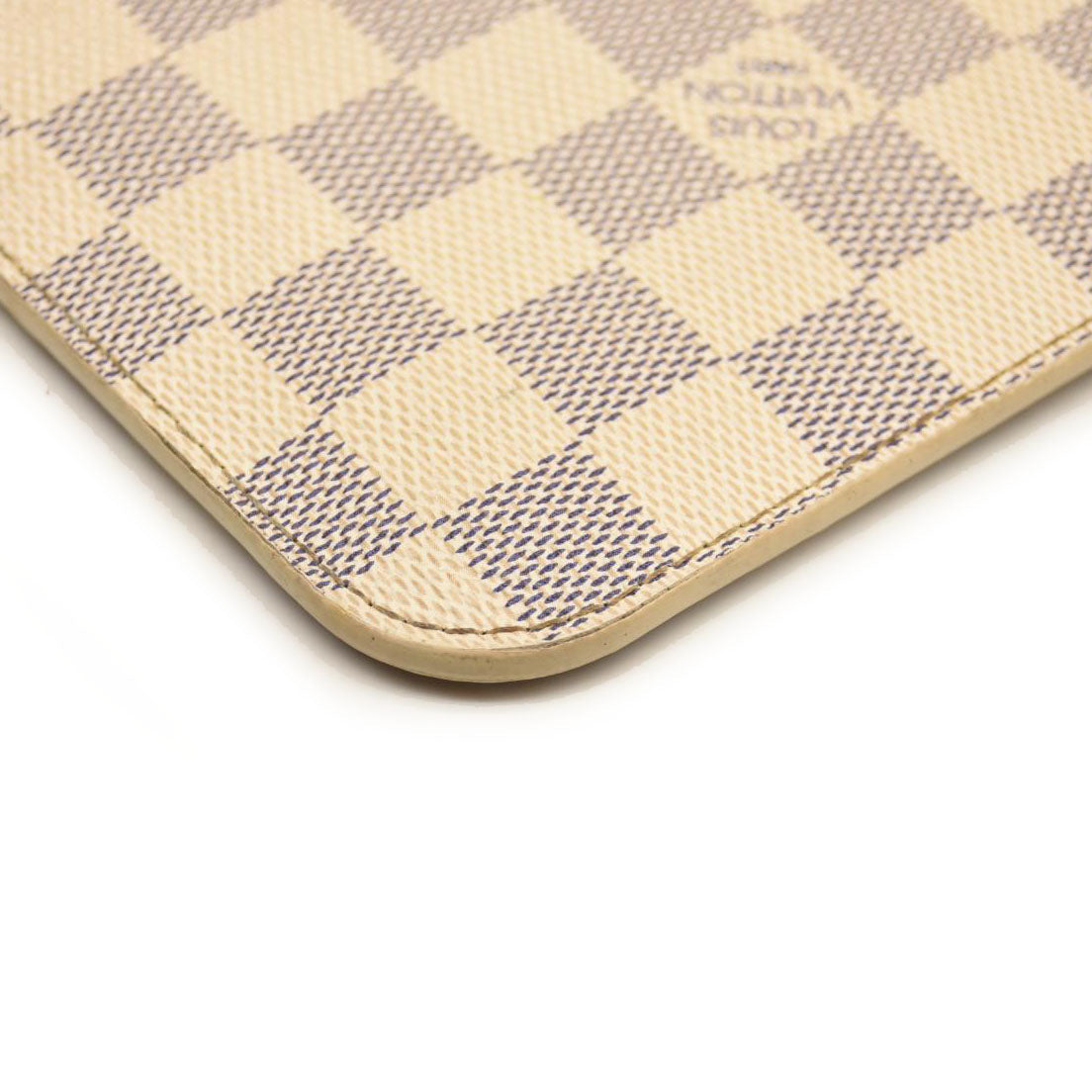 2011 LOUIS VUITTON Damier Azur Neverfull MM Pochette