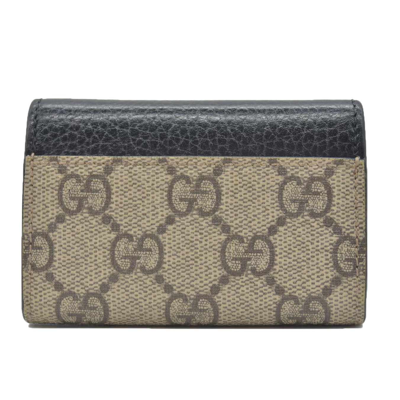$550 GUCCI GG Supreme Marmont PVC Patent Leateher 6 Ring Key Case