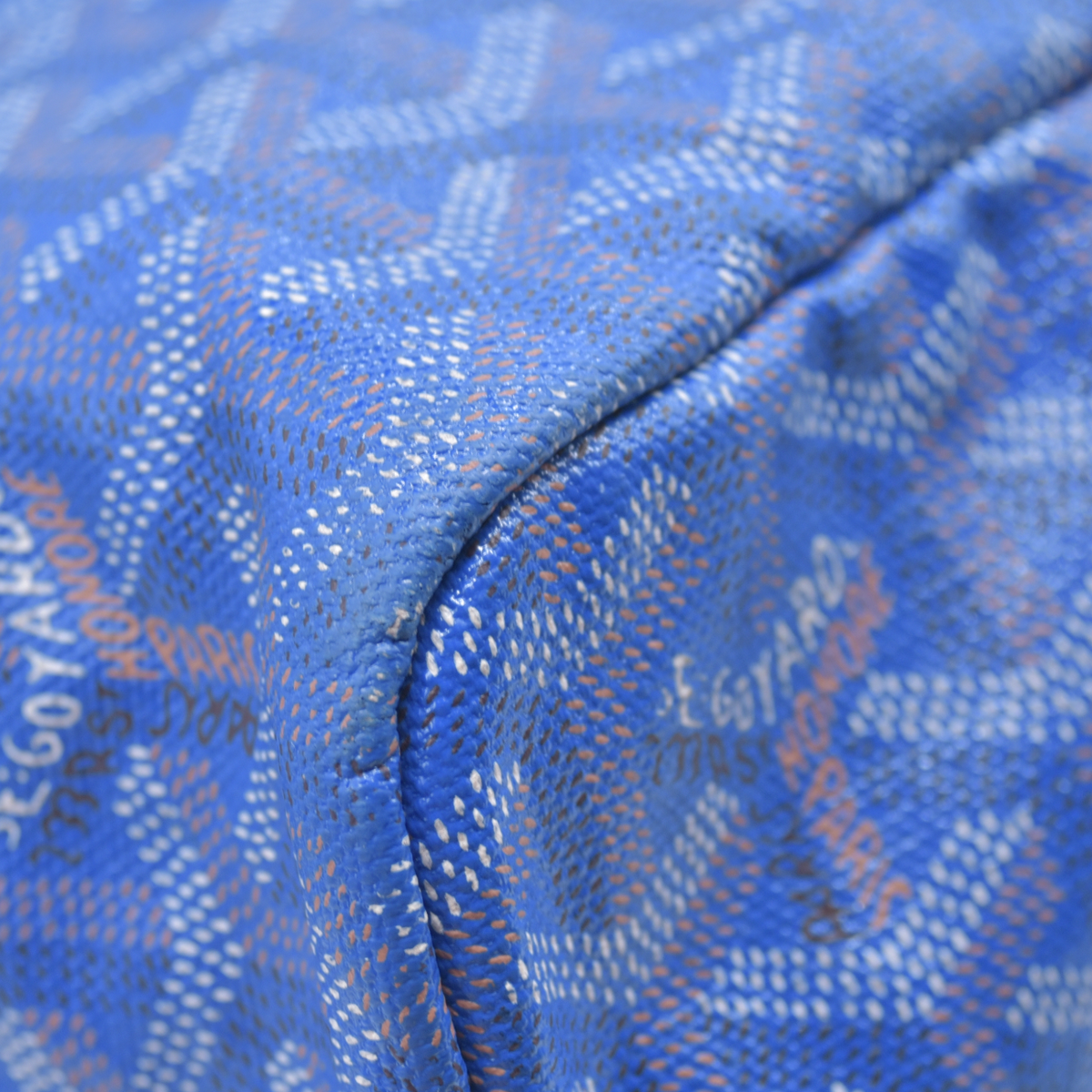 $1890 2015 Goyard Goyardine Saint Louis PM Sky Blue 10021130