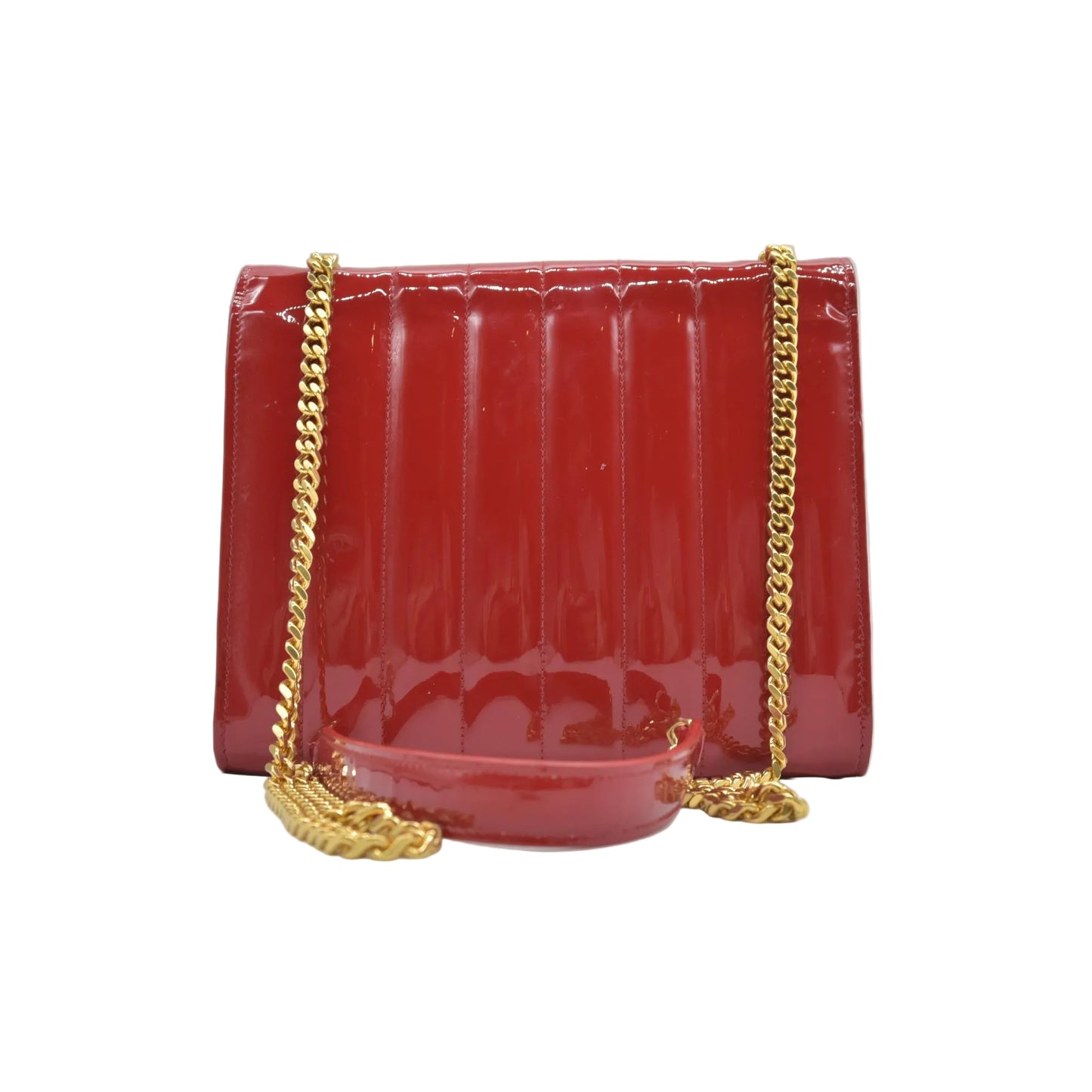 $1950 Saint Laurent  Patent Leather Patent Vicky Crossbody