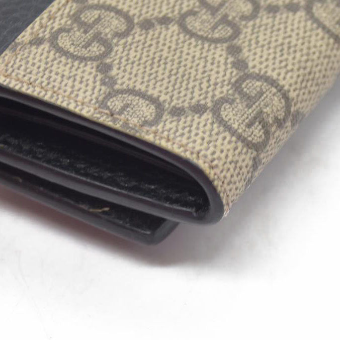 $550 GUCCI GG Supreme Marmont PVC Patent Leateher 6 Ring Key Case