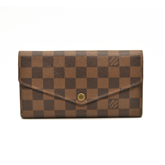 Louis Vuitton  Damier Ebene Sarah Wallet NM CA1114