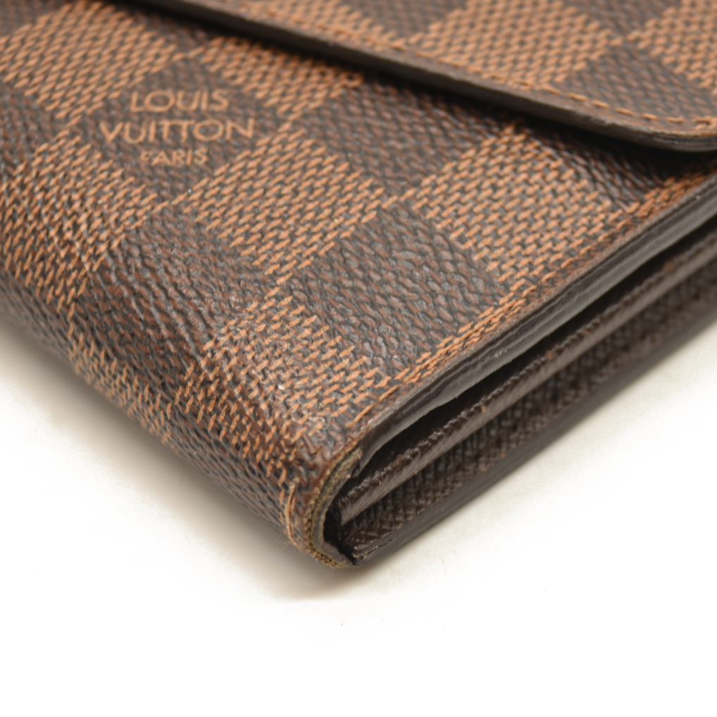 Louis Vuitton  Damier Ebene Sarah Wallet NM CA1114