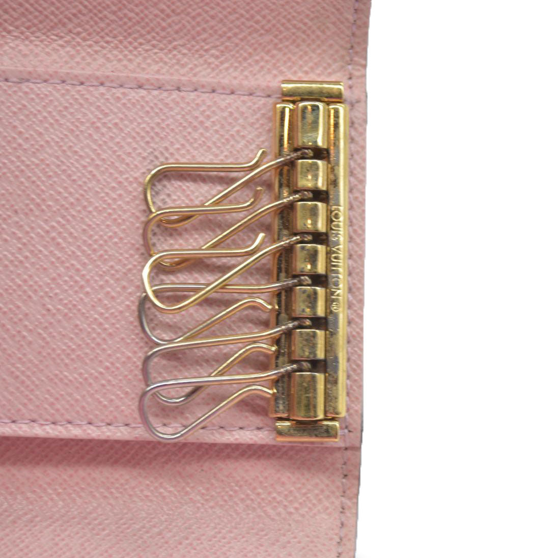 $345 LOUIS VUITTON Monogram Leather Multicles 6 Ring Key Case CT4168